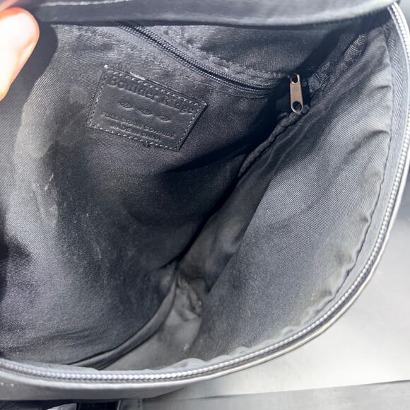 Boulder Ridge Black Full Grain Cowhide Leather Sling Backpack Bag main image 5